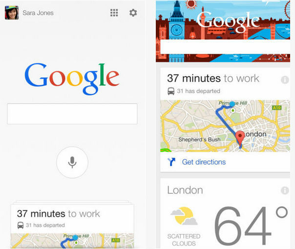 iOS版谷歌搜索应用上线 新增Google Now功能