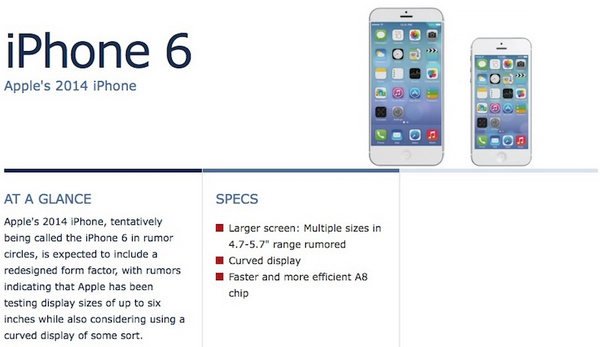  传苹果iPhone 6将搭载ios 8 iPhone 6c或同步推出