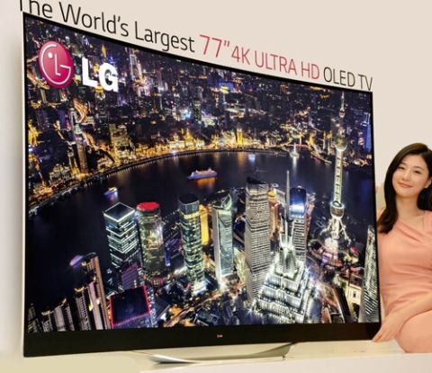 LG 77英寸4K分辨率曲面超高清电视将亮相CES