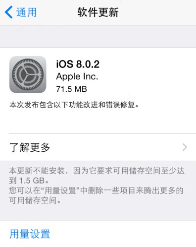  苹果以迅雷不及掩耳盗铃之势推送iOS8.0.2更新