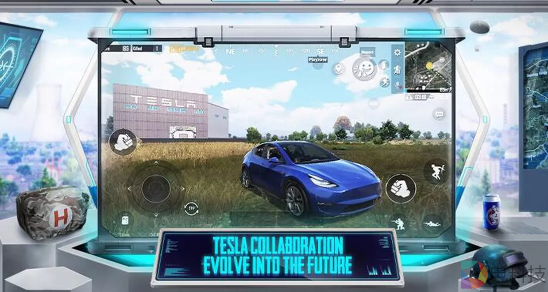 特斯拉的另类“绝地求生”，玩家可进入游戏体验Model Y的自动驾驶