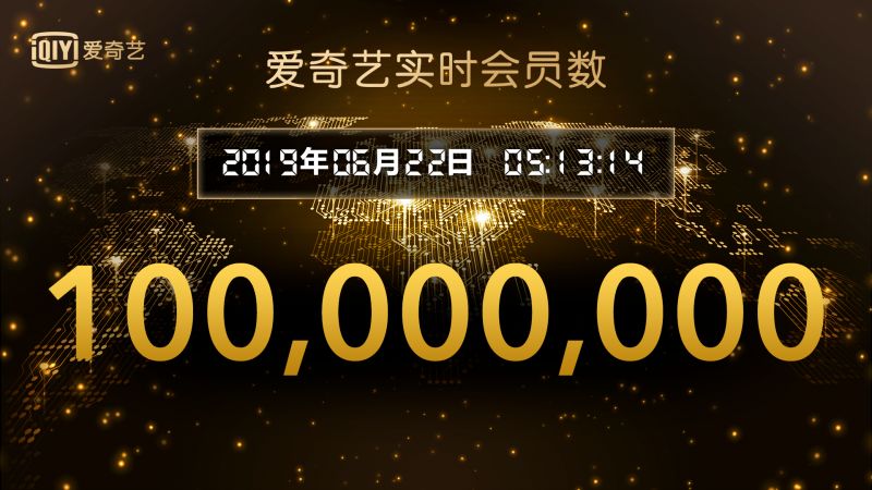  爱奇艺会员规模突破1亿 中国视频付费市场持续高速发展