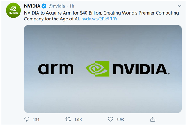  英伟达400亿美元收购ARM，95%的中国芯片设计业务或将受到钳制