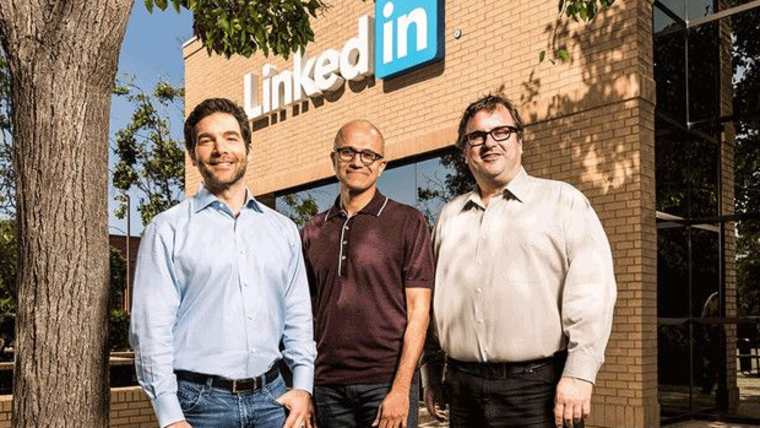 微软收购LinkedIn幕后：5家公司争夺，微软涨价22%