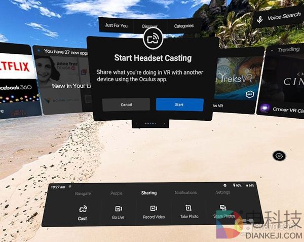 可将视图投射到其他设备上！Oculus Go新功能Casting正式上线