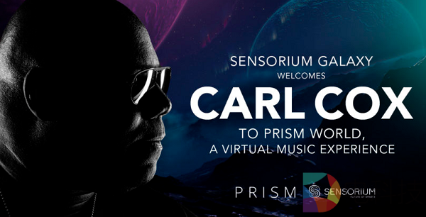 社交VR平台 Sensorium Galaxy宣布与世界知名DJ Carl Cox合作